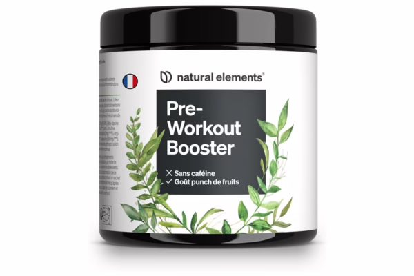 Avis sur le Pre-Workout Booster zéro caféine punch de fruits de natural elements 🍓💪